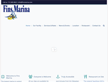 Tablet Screenshot of finsmarina.com